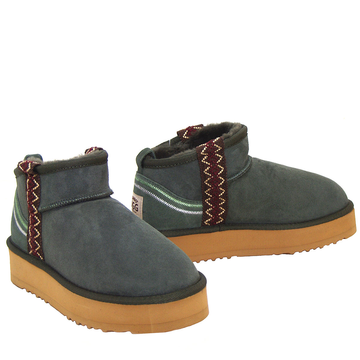 Boho Platform Uggs Khaki