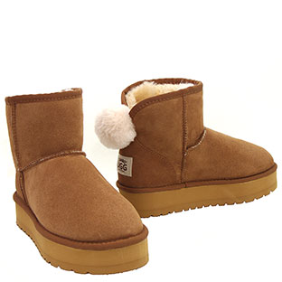 Bunny Mini Platform Ugg Boots - Chestnut