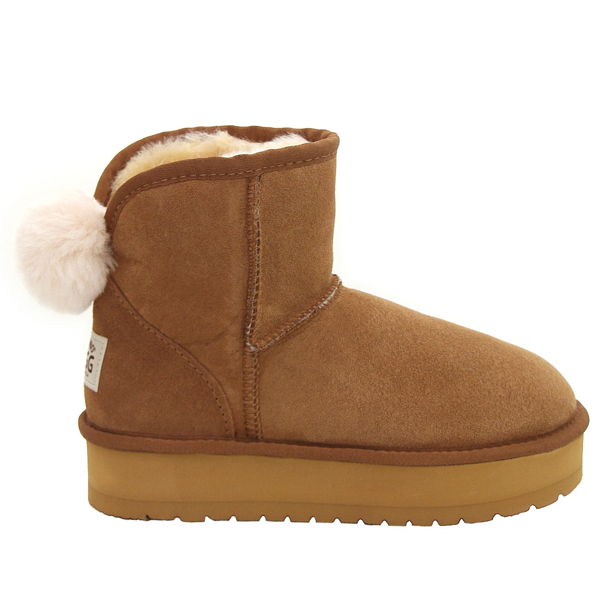 Bunny Mini Platform Ugg Boots - Chestnut