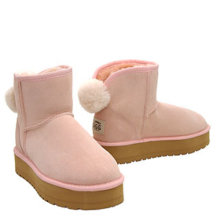 Bunny Mini Platform Ugg Boots - Pink