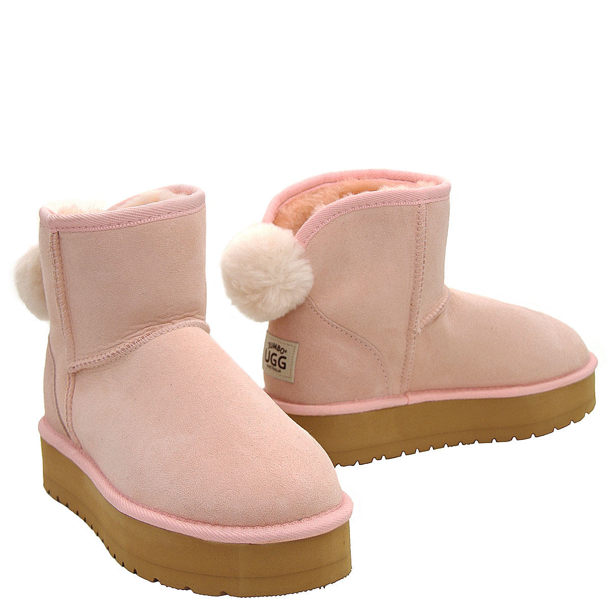 Bunny Mini Platform Ugg Boots - Pink