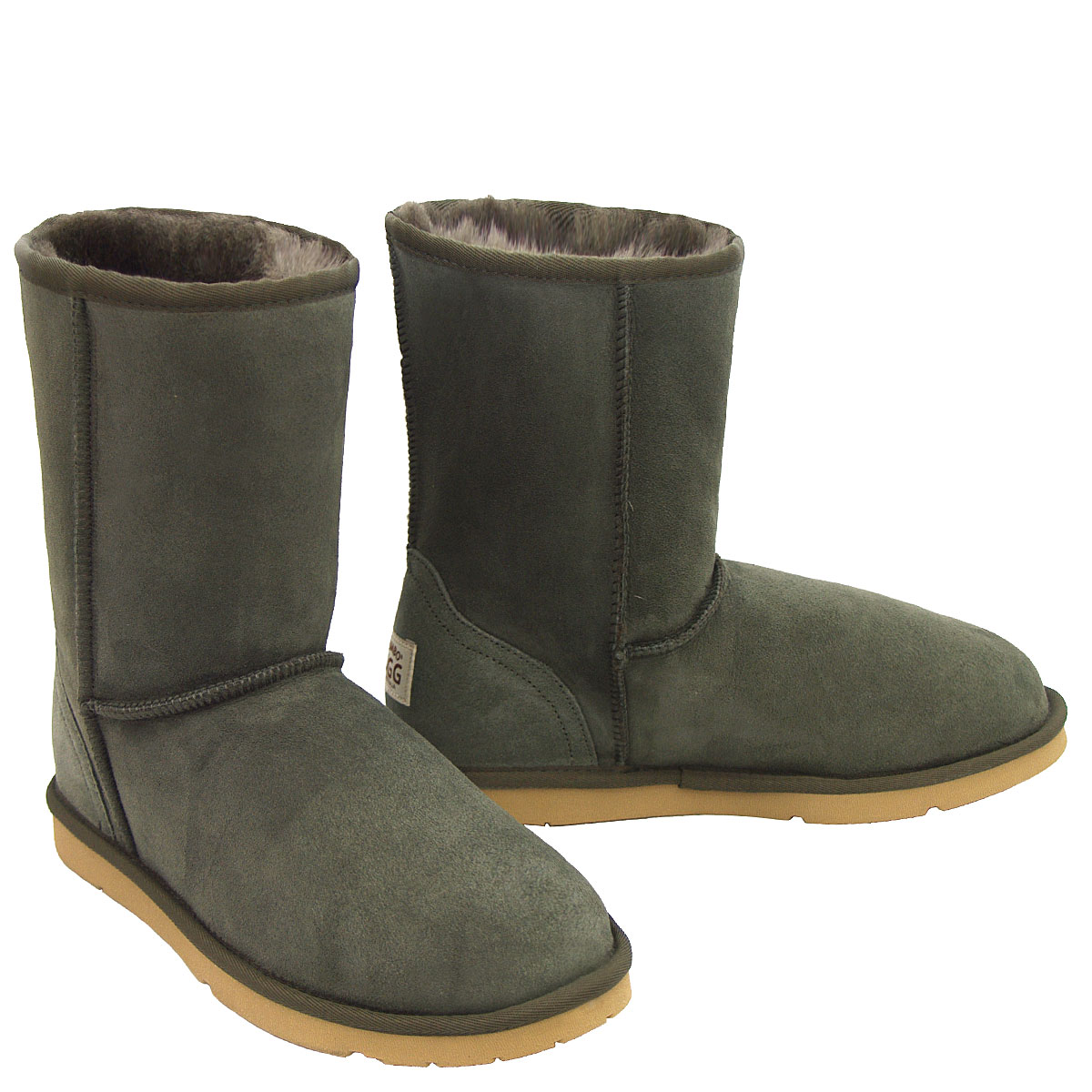 Deluxe Classic Short Ugg Boots - Khaki 