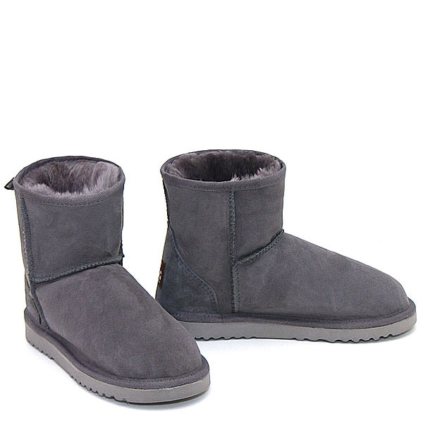 Deluxe Mini Ugg Boots Grey - Premium Quality - Made in Australia