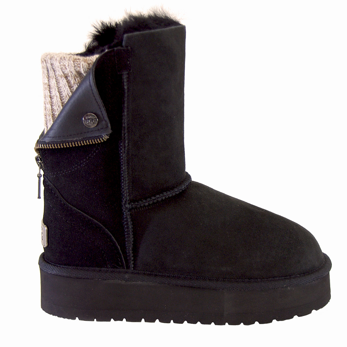 Fusion Platform Ugg Boots - Black