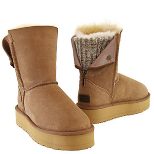 Fusion Platform Ugg Boots - Chestnut