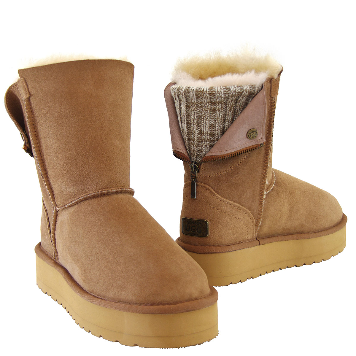 Fusion Platform Ugg Boots Chestnut}