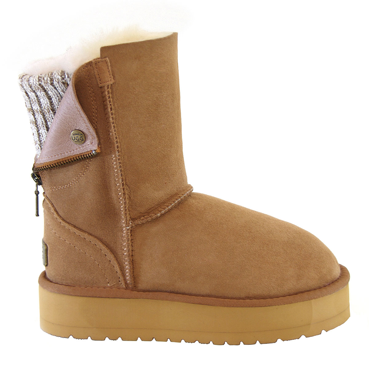 Fusion Platform Ugg Boots - Chestnut