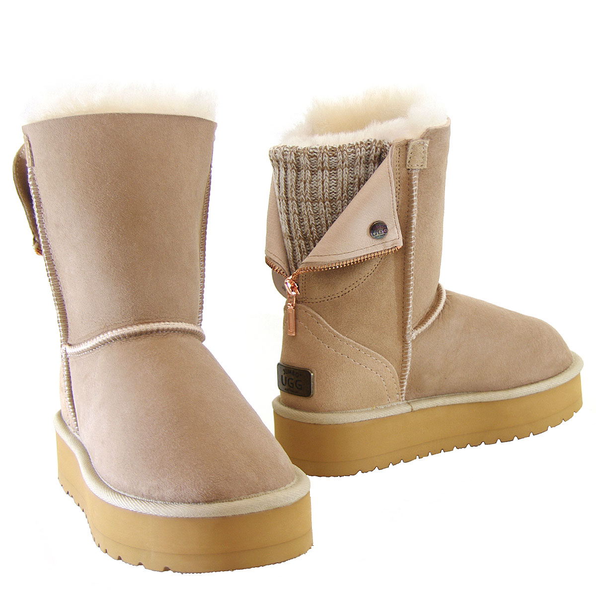 Fusion Platform Ugg Boots - Sand