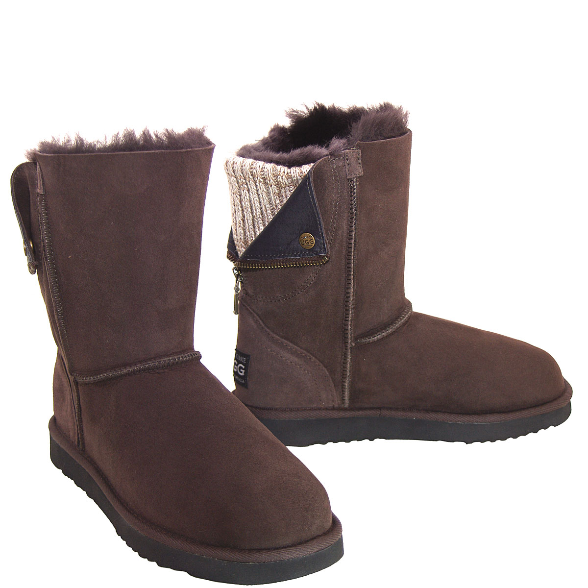 Fusion Short Ugg Boots Chocolate}