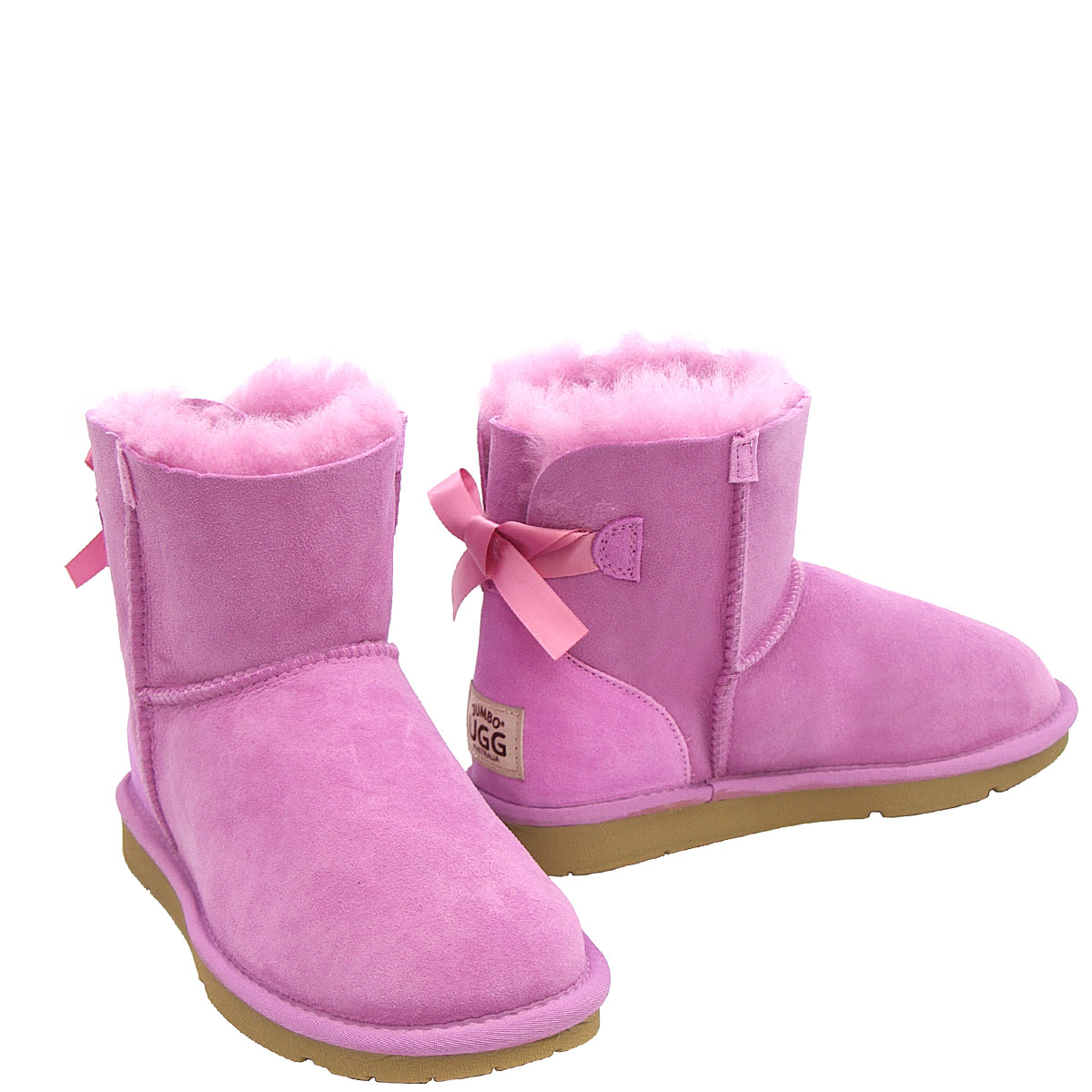 Mini Metro Bow Ugg Boots - Orchid