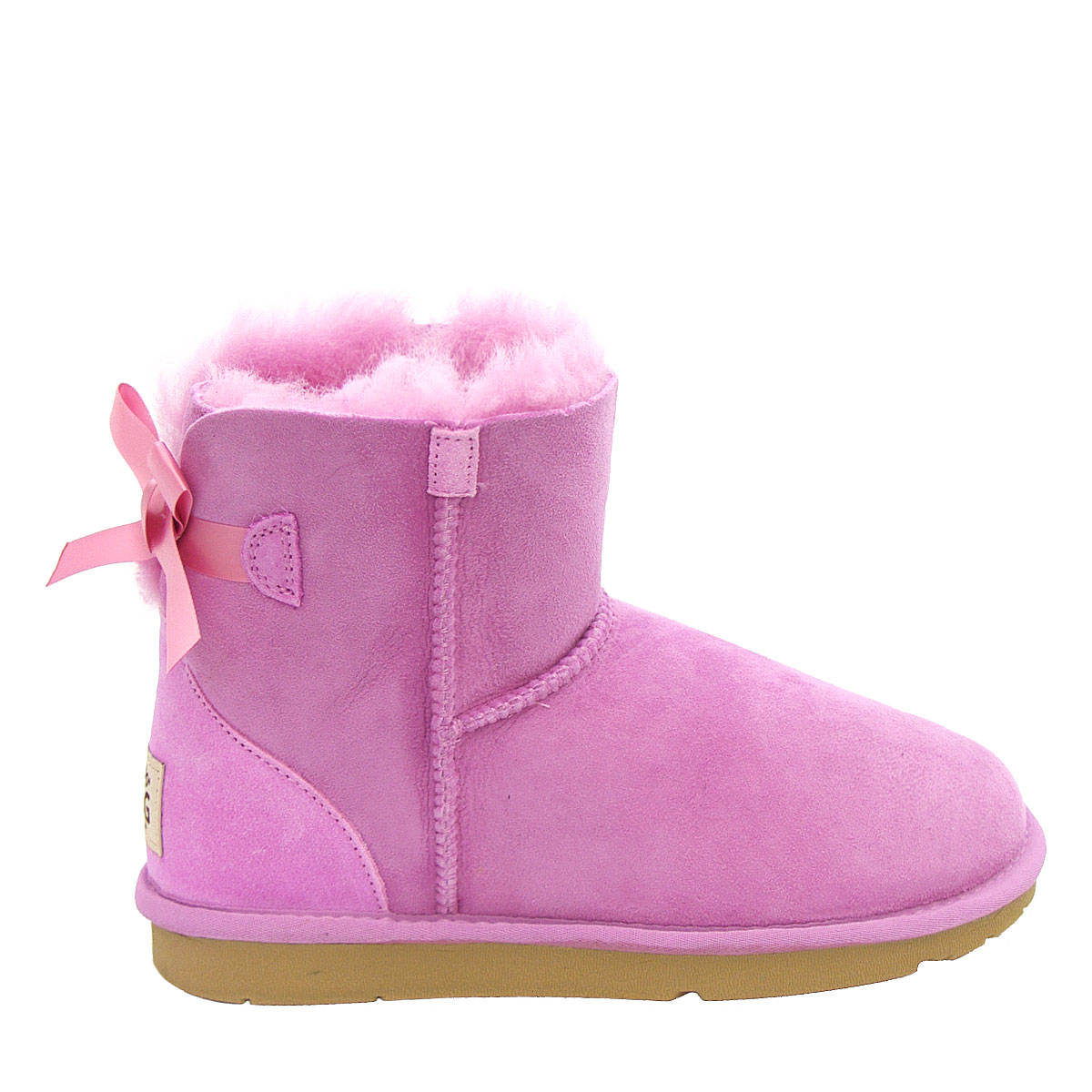 Mini Metro Bow Ugg Boots - Orchid