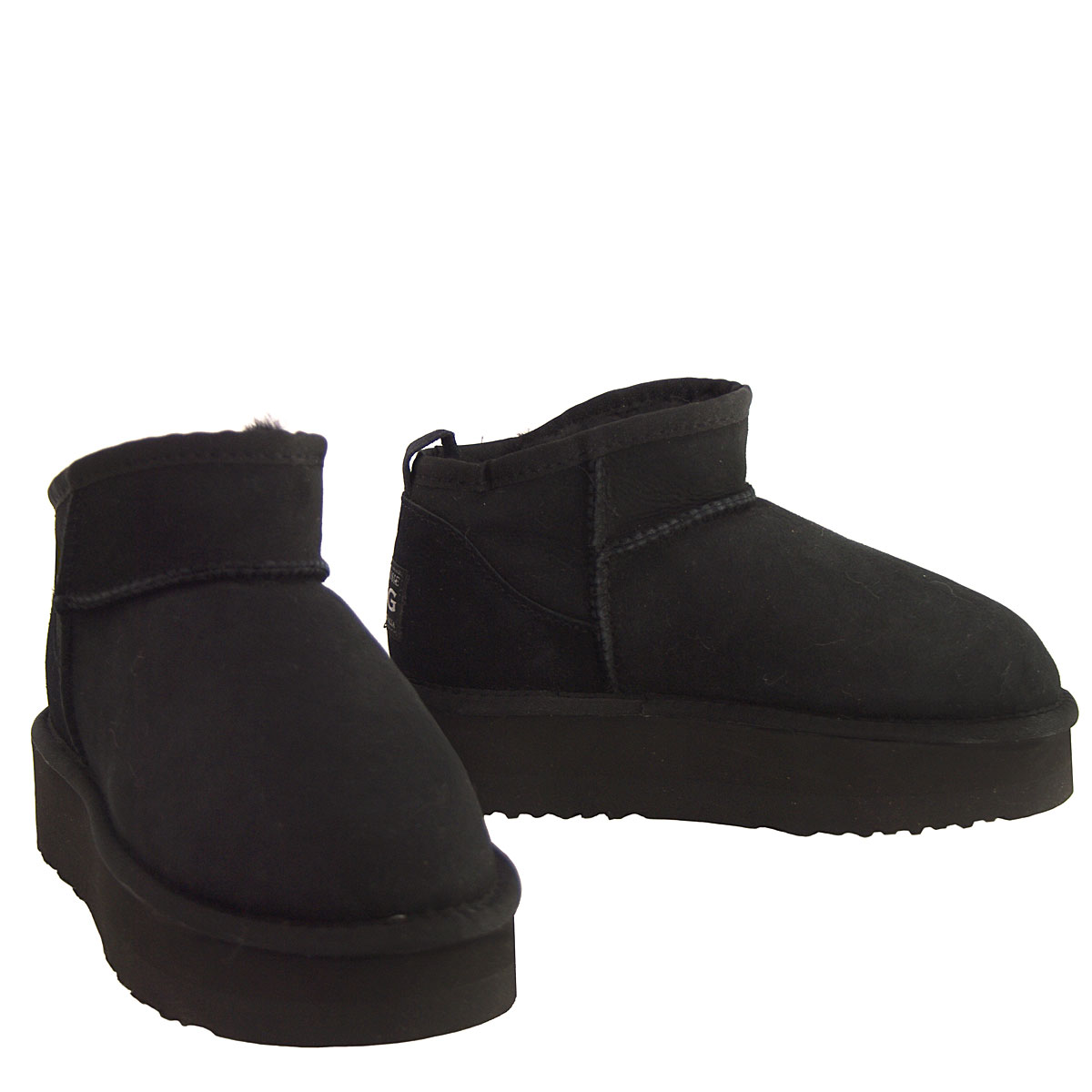 Oxford Mini Platform Ugg Boots - Black