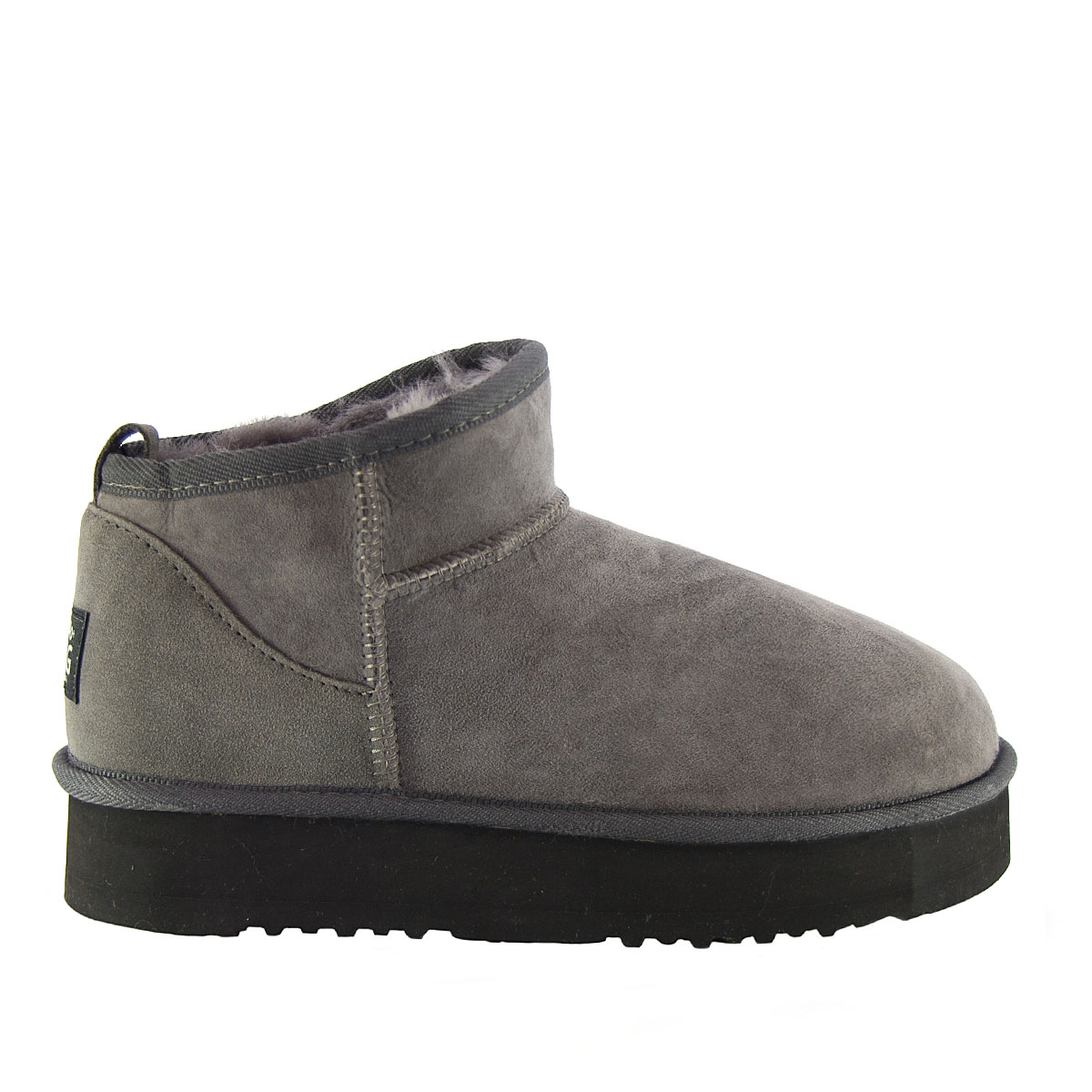 Oxford Mini Platform Ugg Boots - Grey