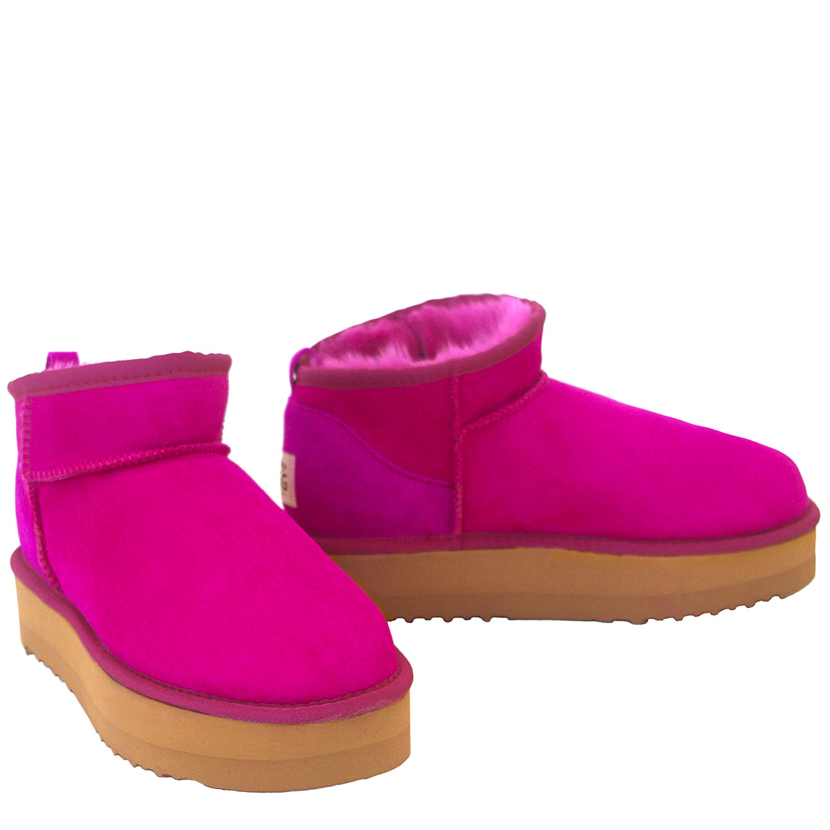 Oxford Mini Platform Ugg Boots - Strawberry 