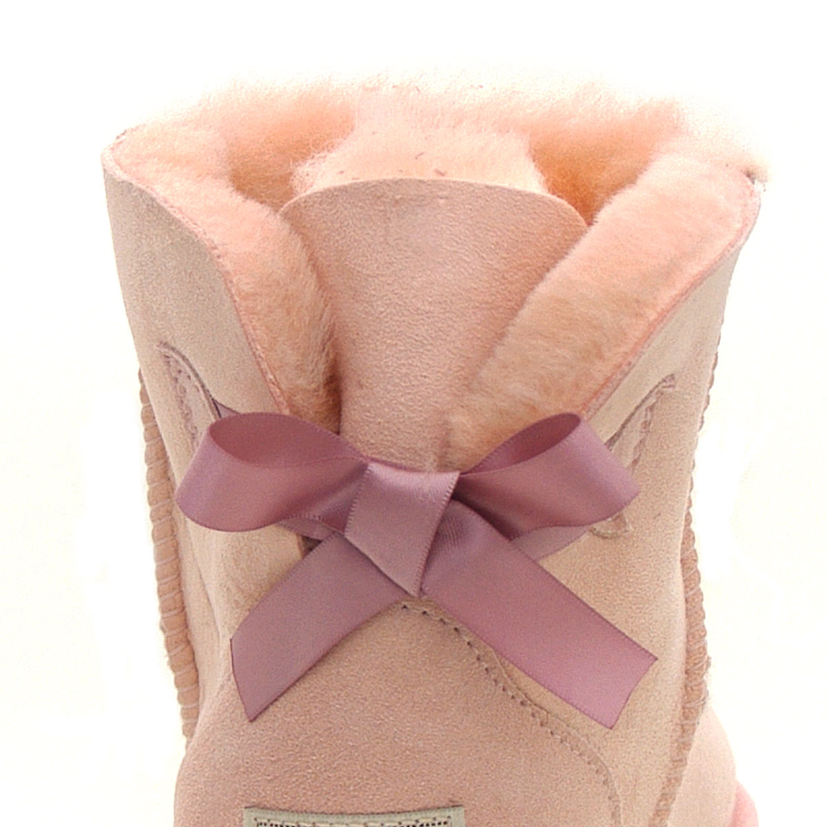 Platform Mini Bow Ugg Boots - Pink