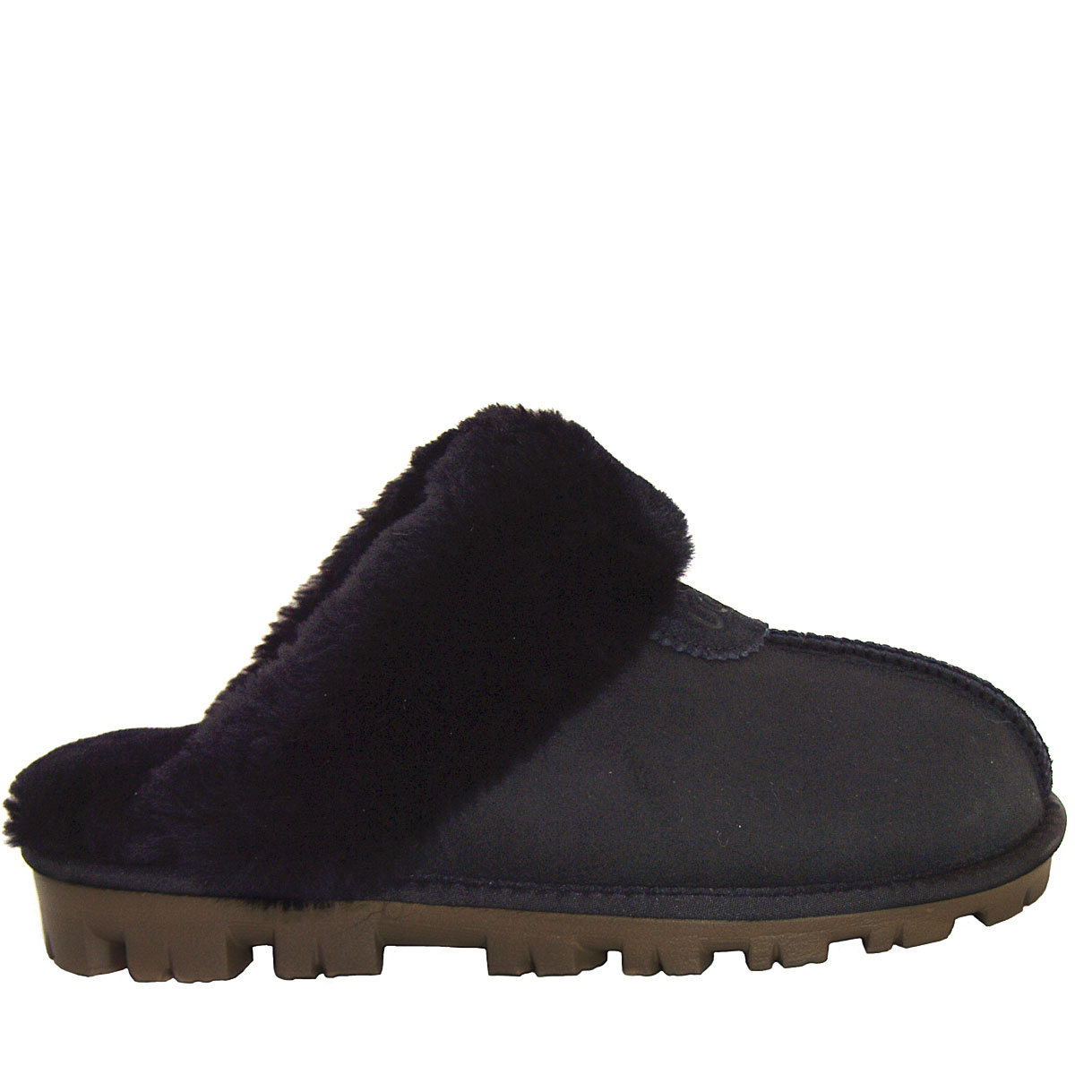 Luxe Ridge Sheepskin Scuffs Black