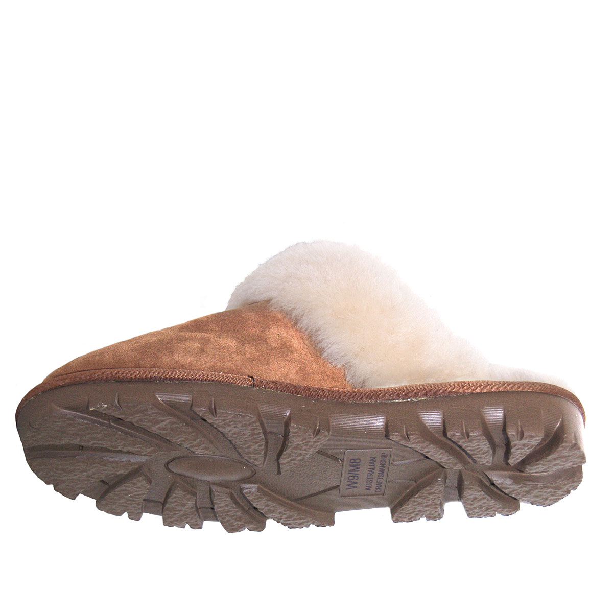 Luxe Ridge Sheepskin Scuffs Chestnut