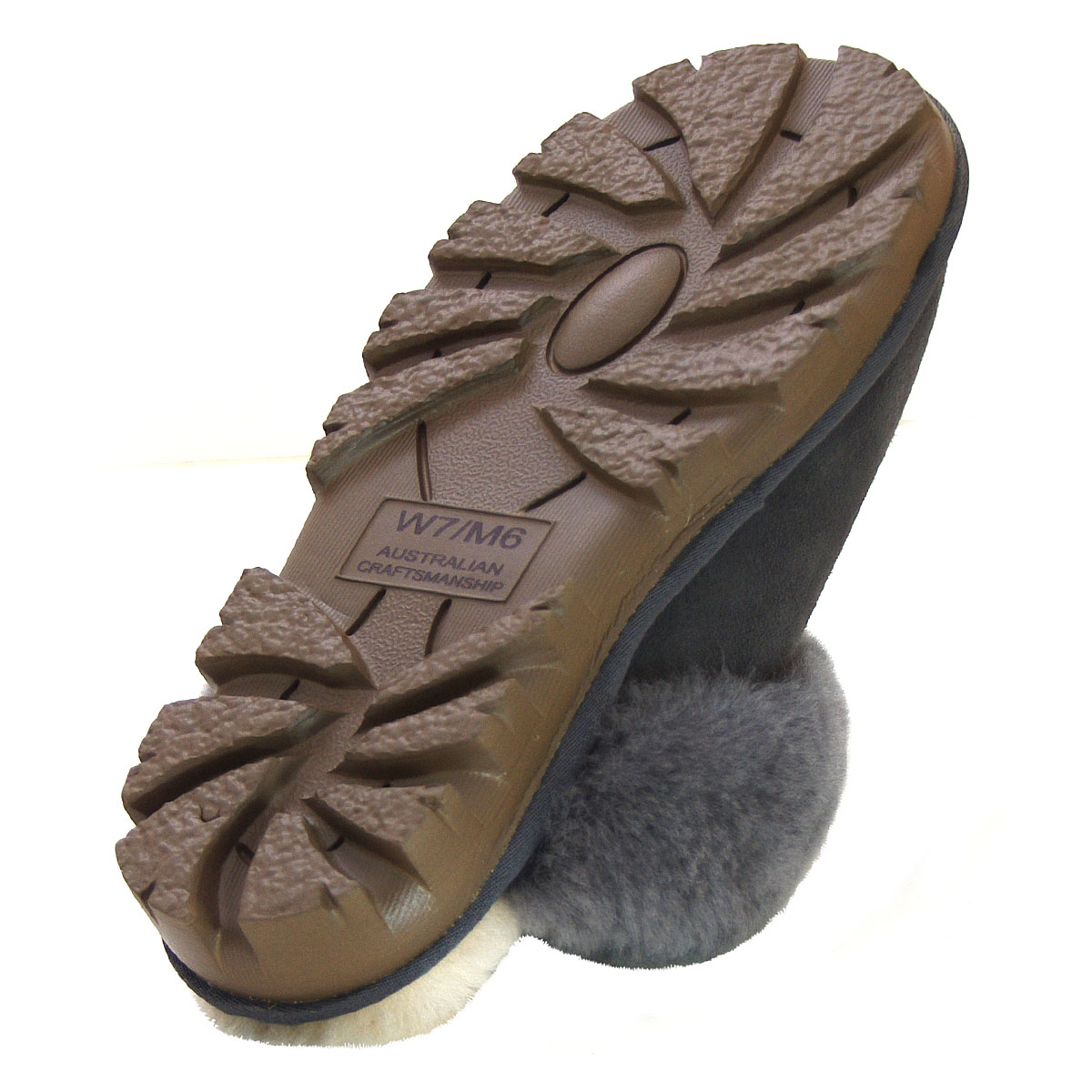 Luxe Ridge Sheepskin Scuffs Grey