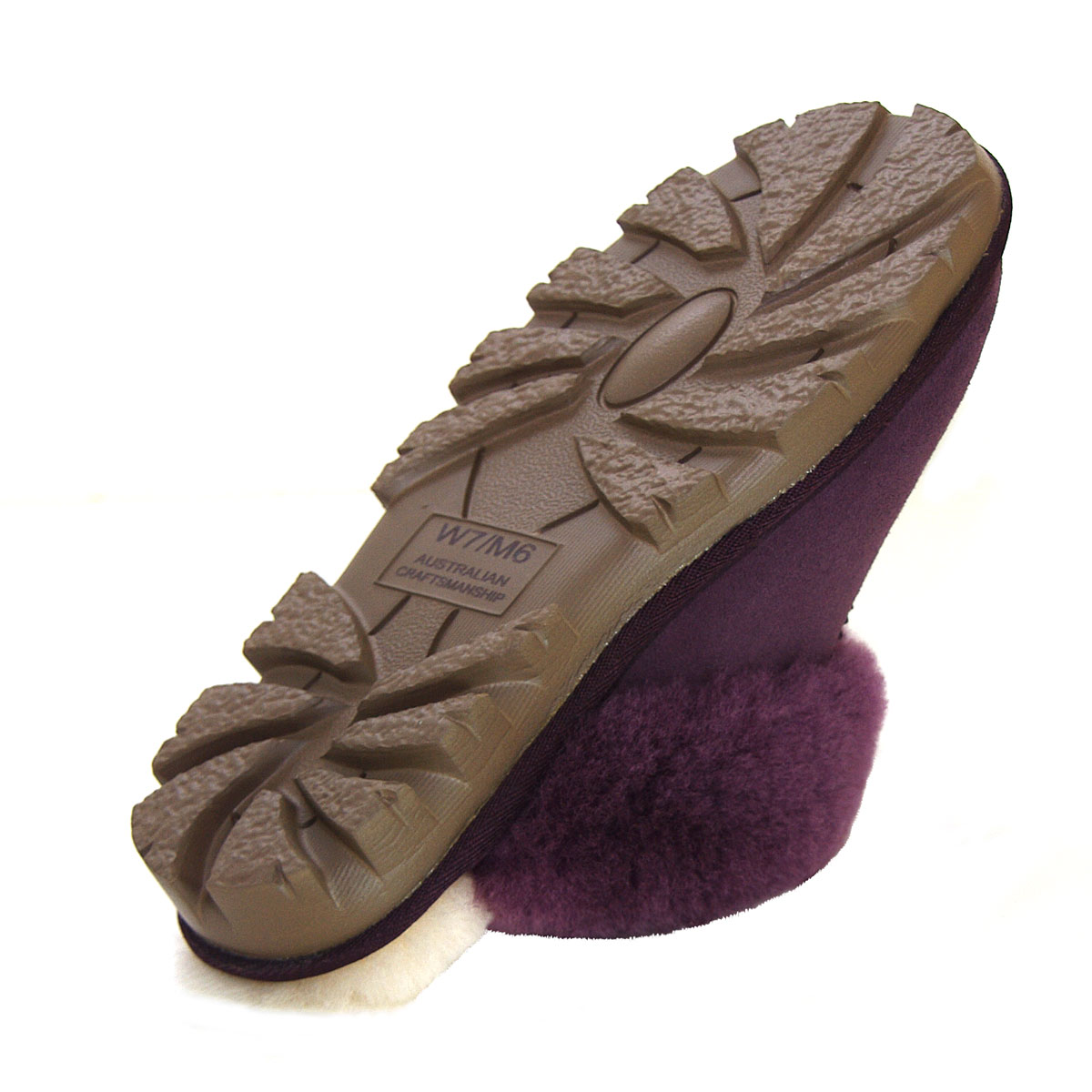 Luxe Ridge Sheepskin Scuffs Plum